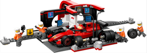 Lego City F1 Pit Stop & Pit Crew with Ferrari Car 60443