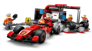 Lego City F1 Pit Stop & Pit Crew with Ferrari Car 60443