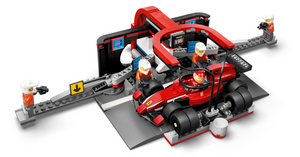 Lego City F1 Pit Stop & Pit Crew with Ferrari Car 60443