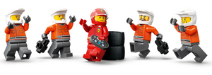 Lego City F1 Pit Stop & Pit Crew with Ferrari Car 60443