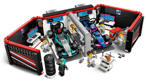 Lego City F1 Garage & Mercedes AMG & Alpine Cars 60444