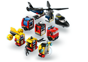 Lego City Helicopter, Fire Truck & Submarine Remix 60462