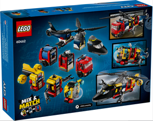 Lego City Helicopter, Fire Truck & Submarine Remix 60462