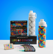 Load image into Gallery viewer, Life of Colour Doodle Water Bottle Kit
