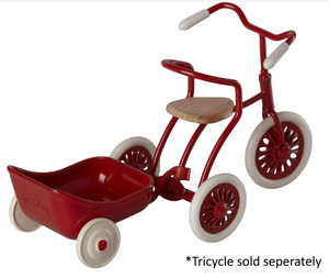 Maileg Tricycle Trailer Red