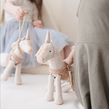 Load image into Gallery viewer, Maileg Unicorn Soft Toy with Harness &amp; Lead
