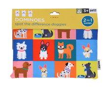 Load image into Gallery viewer, Petit Collage Domino Game - On The Go - Doggies
