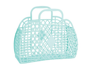 Sun Jellies Retro Basket Seafoam Small