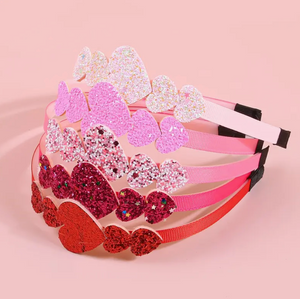 Glitter Heart Headband