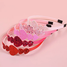 Load image into Gallery viewer, Glitter Heart Headband
