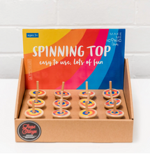 Load image into Gallery viewer, Wooden Spinning Top - Make Me Iconic

