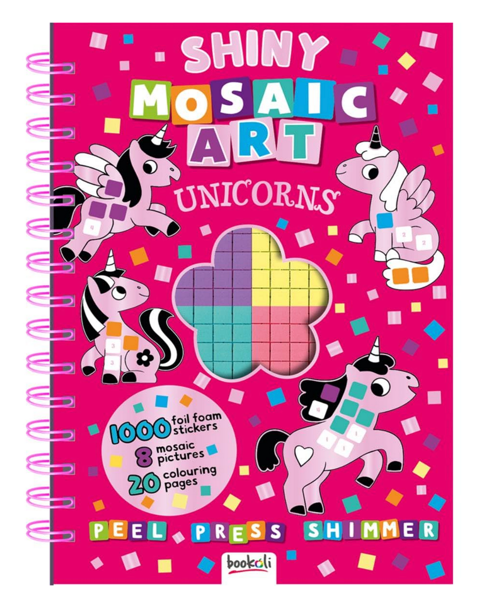 Shiny Mosaic Art Unicorns