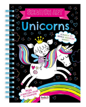 Load image into Gallery viewer, Rainbow Unicorns Scratch Book
