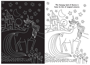 Rainbow Unicorns Scratch Book