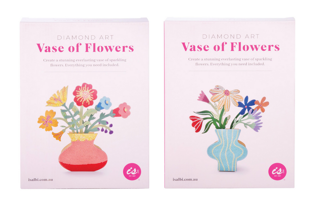 Make Your Own Dimond Aet Vase of Flowers