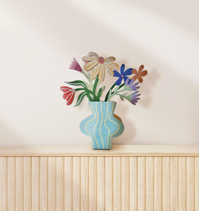 Make Your Own Dimond Aet Vase of Flowers
