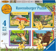 Load image into Gallery viewer, Ravensburger The Gruffalo Puzzle 12/16/20/24 Pieces (4 puzzles)
