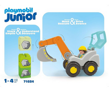 Load image into Gallery viewer, Playmobil Junior Shovel Excavator 71684
