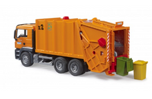 Load image into Gallery viewer, Bruder Commercial MAN TGS Garbage Truck Rear Loading &amp; Compacting- Orange
