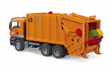 Load image into Gallery viewer, Bruder Commercial MAN TGS Garbage Truck Rear Loading &amp; Compacting- Orange
