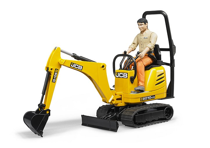 Bruder Construction JCB Micro Excavator 8010 CTS & Construction Worker