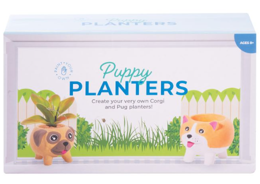 Paint Your Own Puppy Planter - Set of 2