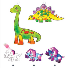 Load image into Gallery viewer, Amos Glass Deco Sun Deco Dinosaur
