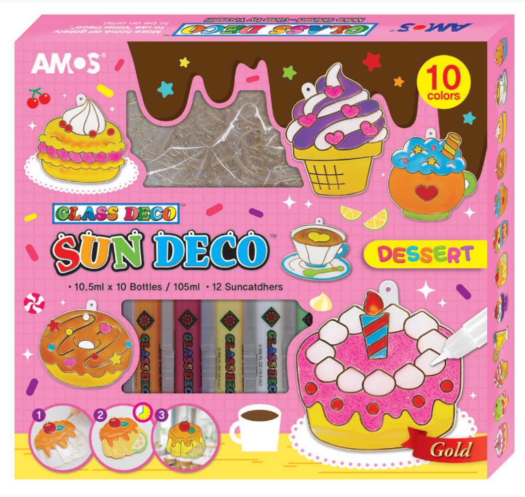 Amos Glass Deco Sun Deco Dessert
