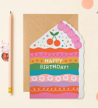 Load image into Gallery viewer, Cake Slice Birthday Card
