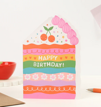 Load image into Gallery viewer, Cake Slice Birthday Card
