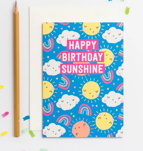 Sunshine Happy Birthday Card