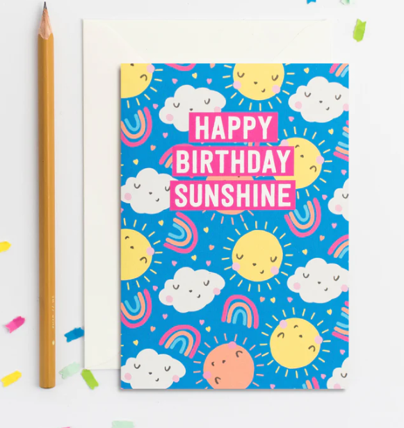 Sunshine Happy Birthday Card