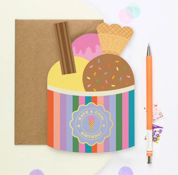 Ice-Cream Birthday Card