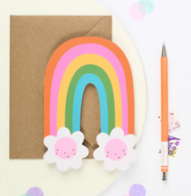 Load image into Gallery viewer, Rainbow Blossom Blank Card
