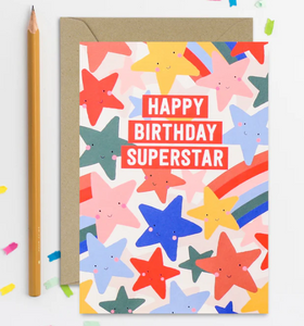 Superstar Birthday Card