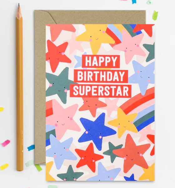 Superstar Birthday Card