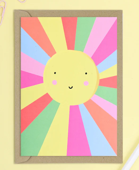 Rainbow Sunshine Card