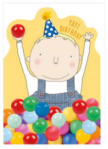 Ball Pit Birthday Card