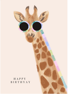 Giraffe by Duchess Plum Birthday Card