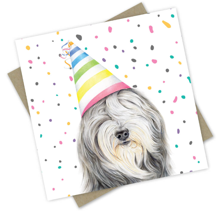 Evie the Sheep Dog Card