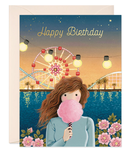 Cotton Candy Birthday Card