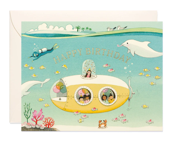 Submarine Birthday Card