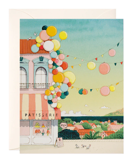 Balloons and Views Blank Card