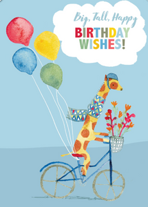 Giraffe Birthday Wishes by Jess Mess