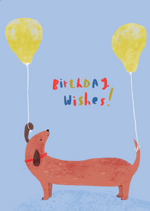 Sausage Dog Birthday Wishes by Jess Mess