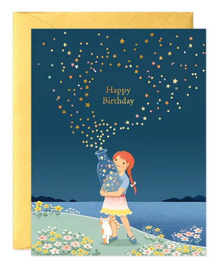 Star Bottle Birthday Card