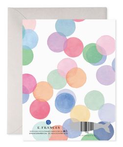 Falling Confetti Happy Birthday Card