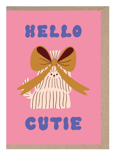 Hello Cutie Blank Card