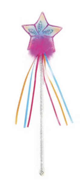 Great Pretenders Glitter Rainbow/Fuchsia Wand