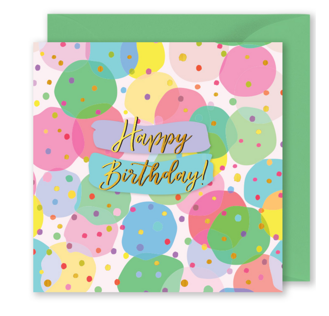 Confetti Happy Birthday Card